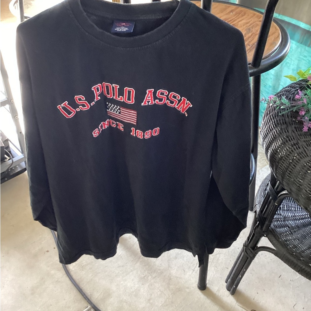 U.S. Polo Assn. Black Long Sleeve Shirt